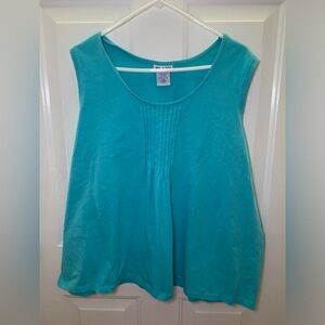 Blair Teal Sleeveless Top 3XL